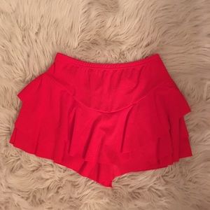 Red skirt